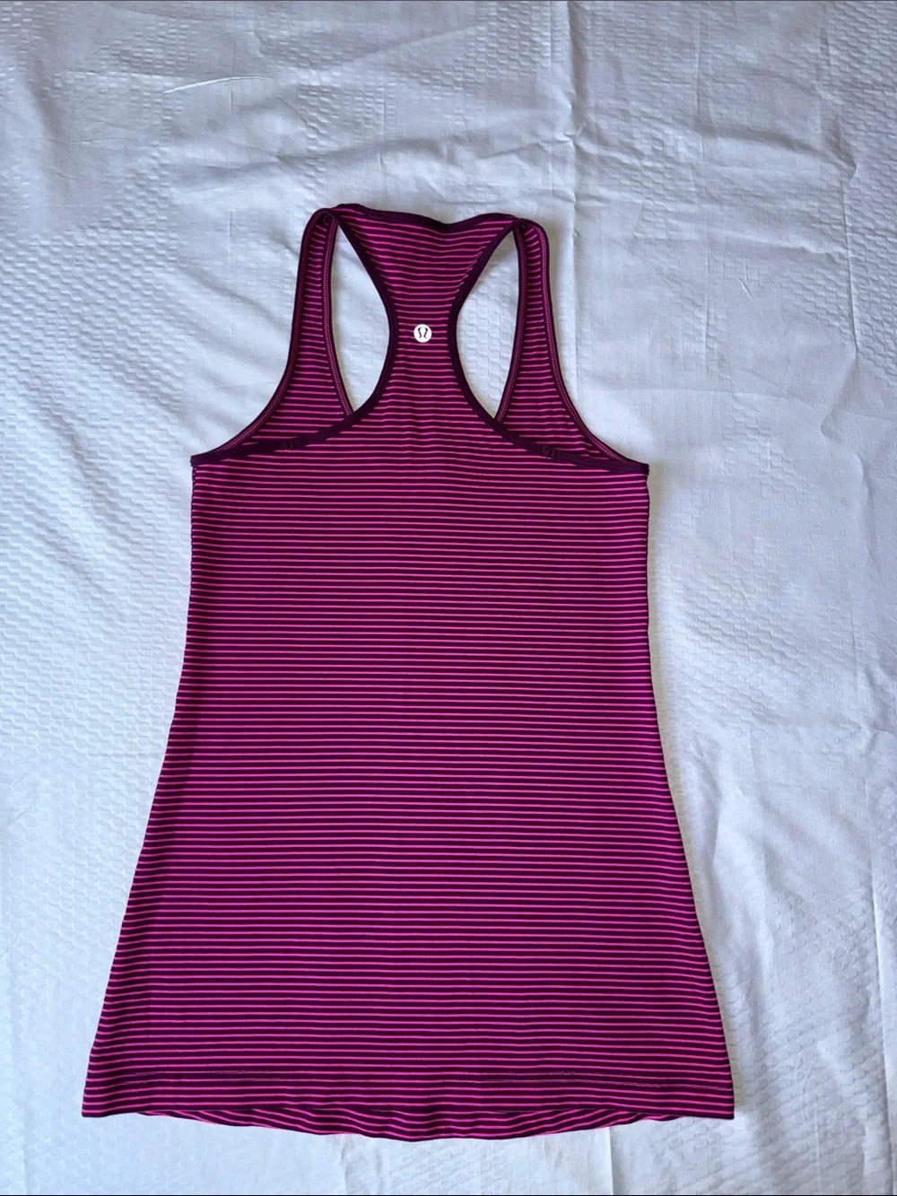 lululemon athletica Purple Striped Racerback Tank
